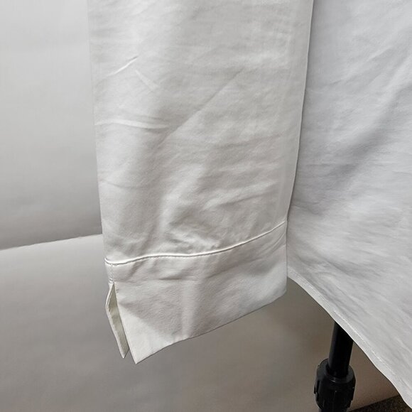 J. Jill White Shirt Collection Off Shoulder Top M Cotton Blend - Picture 6 of 14